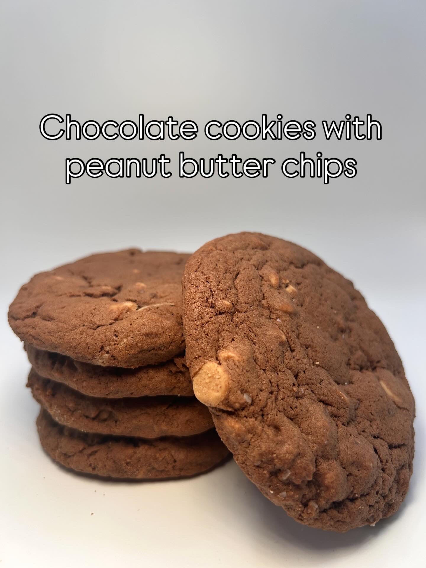 Chocolate cookie with Peanut Butter chips