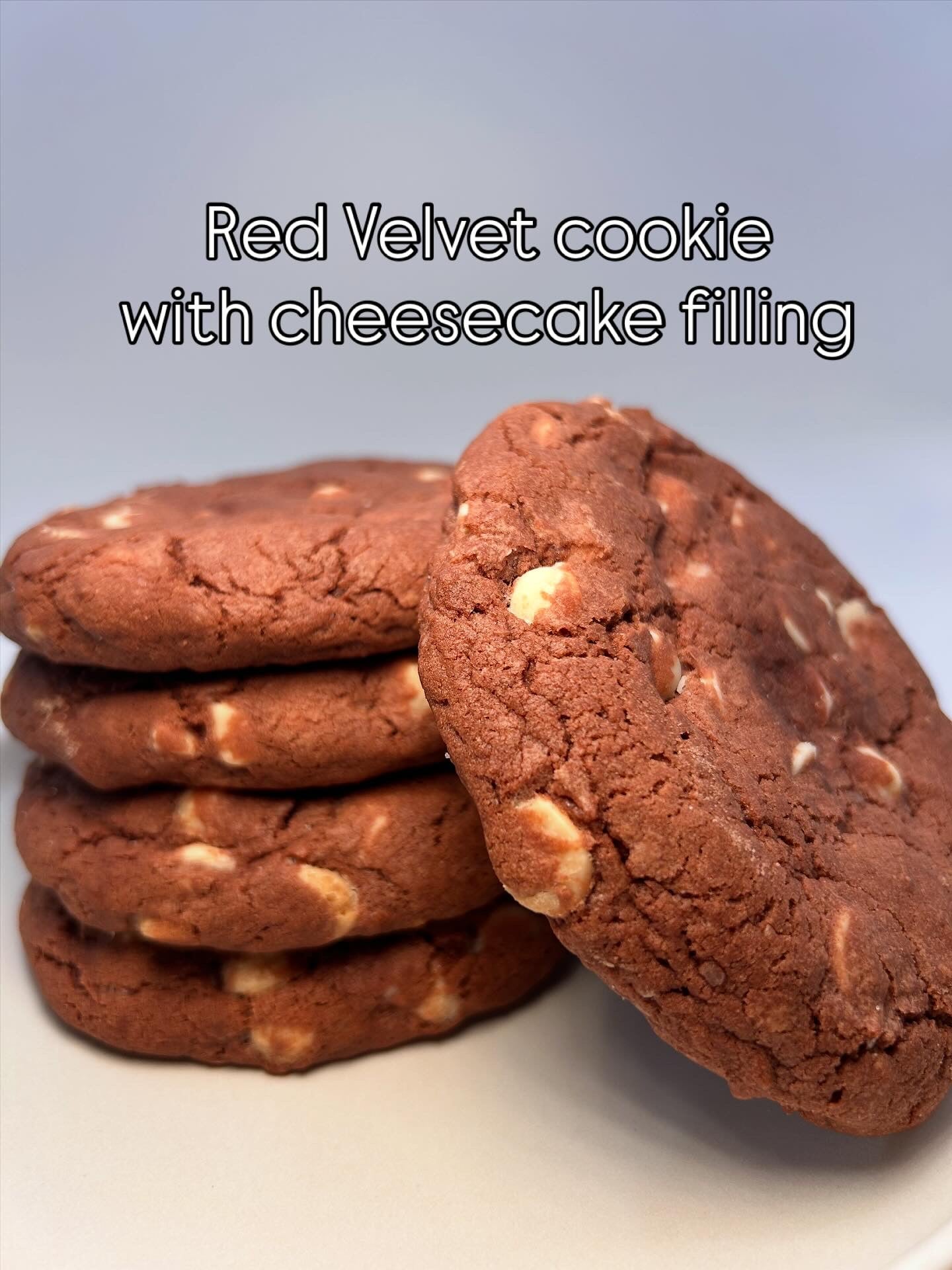 Red Velvet cookie with cheesecake filling