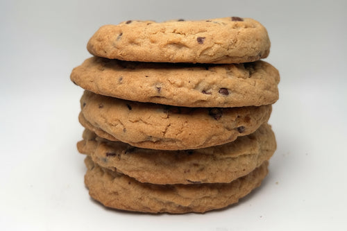 A classic favorite made with premium ingredients, featuring a soft and buttery center, crisp edges, and generous pockets of rich chocolate chips in every bite. Baked in small batches for the perfect balance of sweetness and texture, our chocolate chip cookies are a comforting treat perfect for any occasion or a simple everyday indulgence.